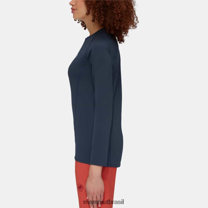 logotipo manga longa selun fl mulheres TZF08F868 Mammut roupas marinho