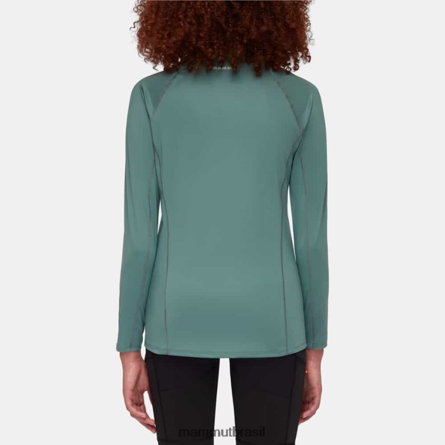 logotipo manga longa selun fl mulheres TZF08F869 Mammut roupas jade escuro