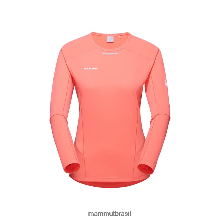 manga longa aenergy fl mulheres TZF08F138 Mammut roupas salmão