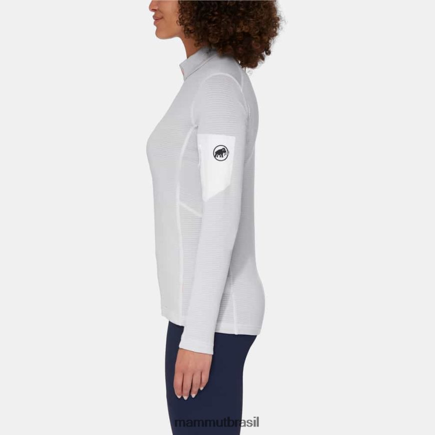 aenergy light ml meio zip pull mulheres TZF08F167 Mammut roupas estrada branca