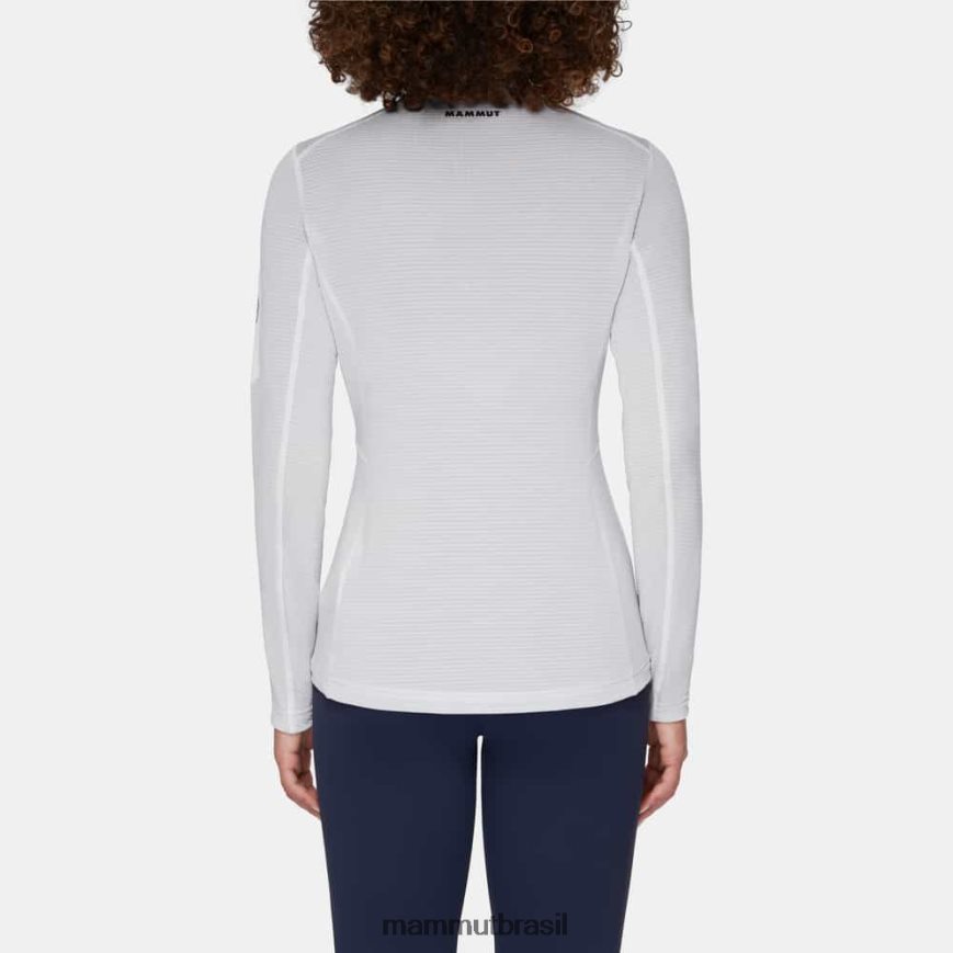 aenergy light ml meio zip pull mulheres TZF08F167 Mammut roupas estrada branca