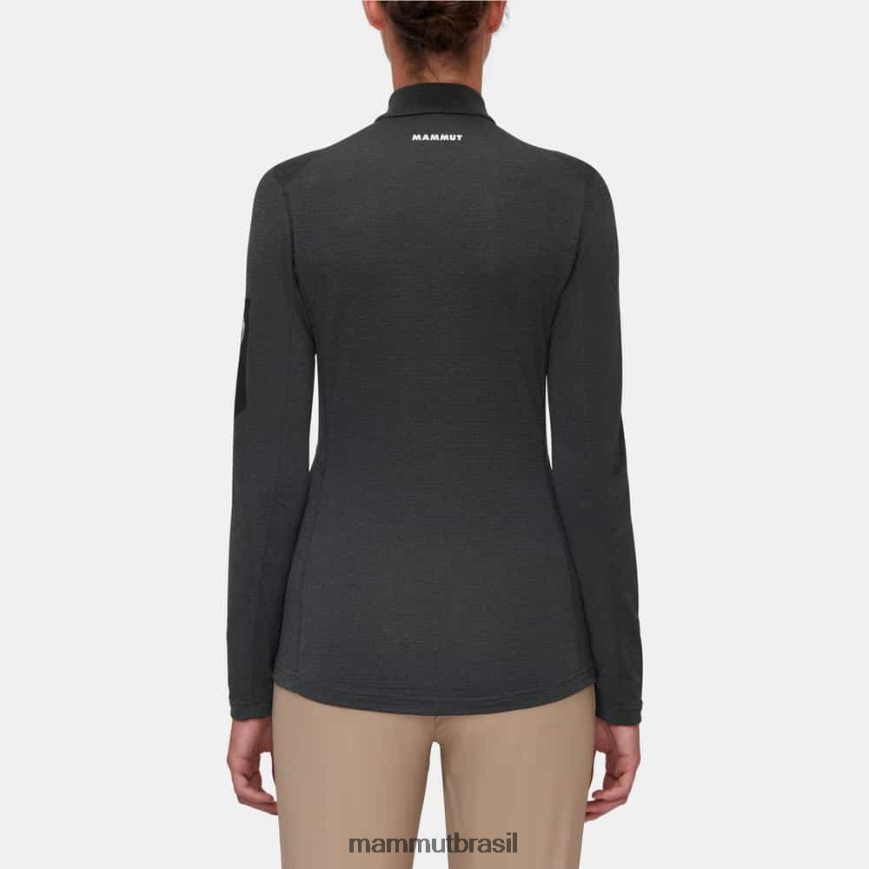 aenergy light ml meio zip pull mulheres TZF08F933 Mammut roupas fantasma negro