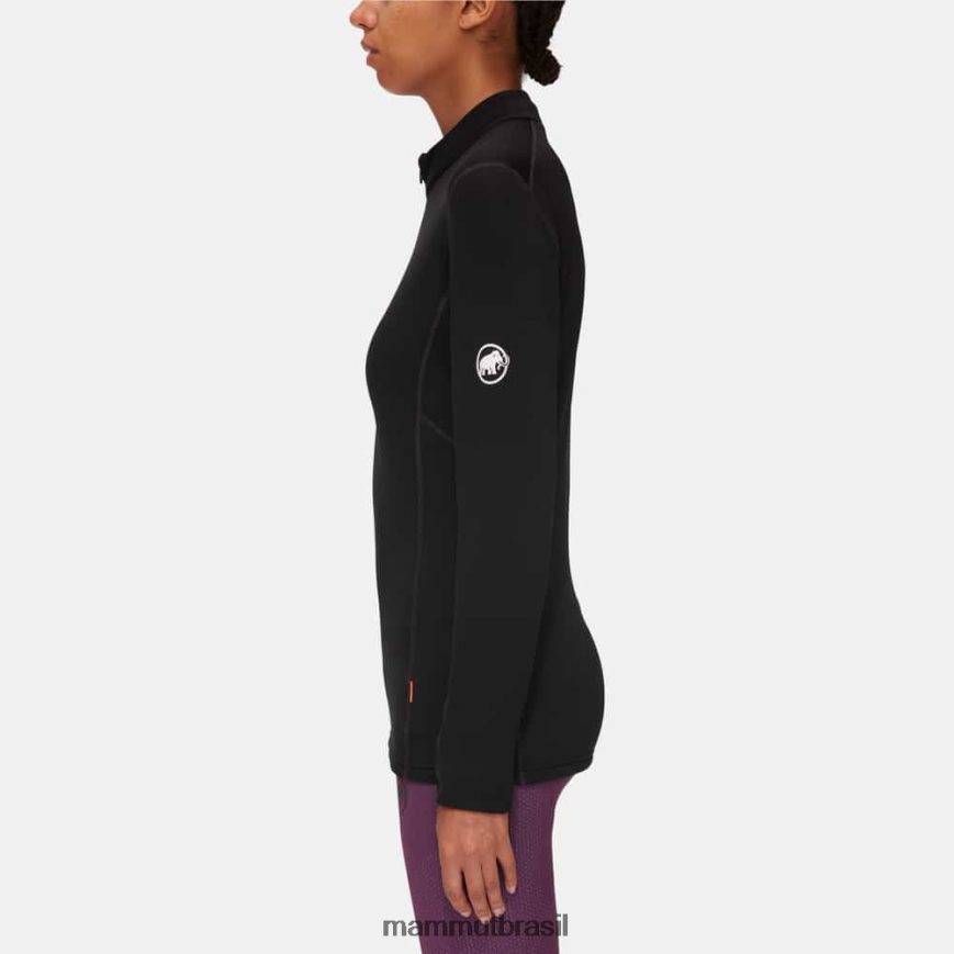 aenergy ml meio zip pull mulheres TZF08F1052 Mammut roupas preto