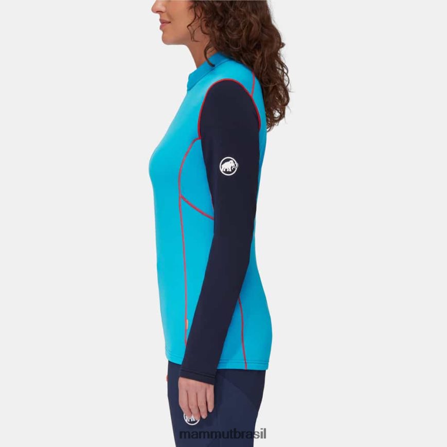 aenergy ml meio zip pull mulheres TZF08F1053 Mammut roupas céu-noite
