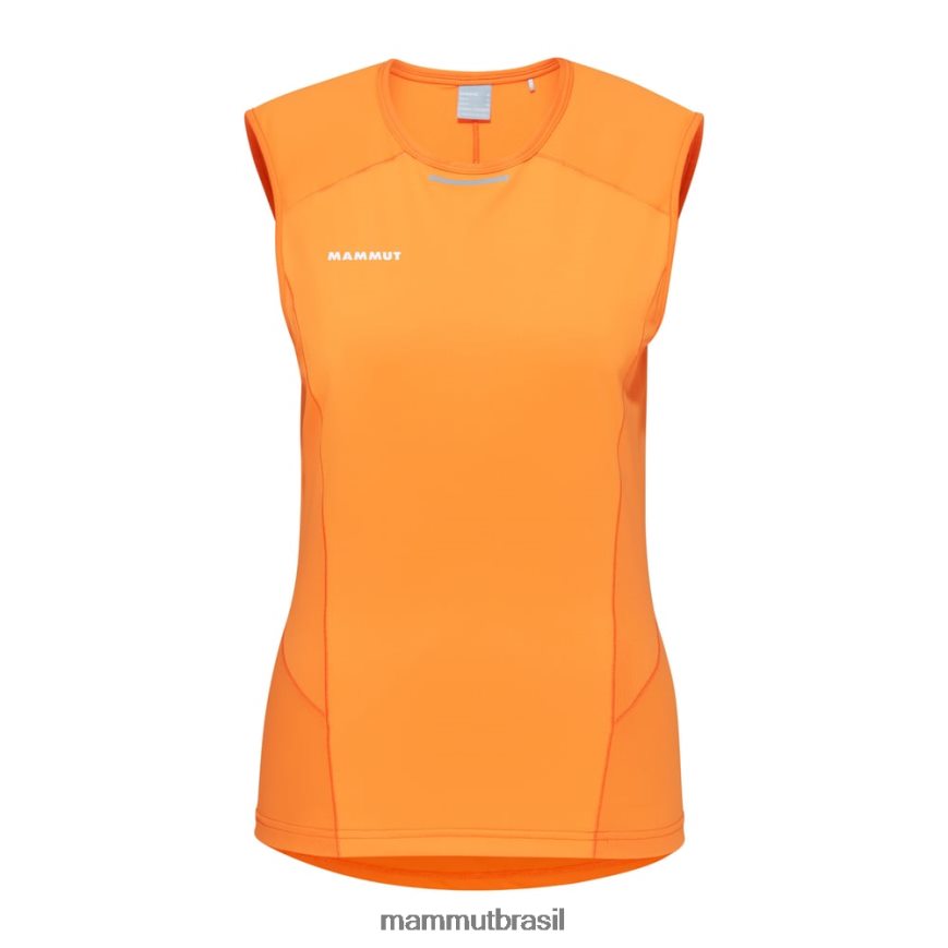 aenergy top fl cap manga mulheres TZF08F1104 Mammut roupas tangerina