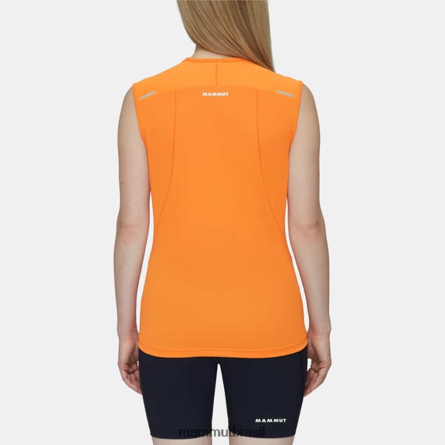 aenergy top fl cap manga mulheres TZF08F1104 Mammut roupas tangerina