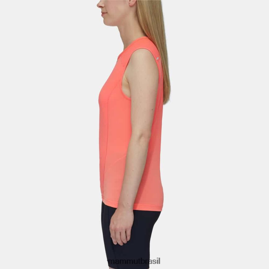 aenergy top fl cap manga mulheres TZF08F1105 Mammut roupas salmão