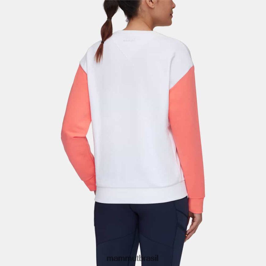 gola redonda core ml todos os dias mulheres TZF08F244 Mammut roupas salmão branco