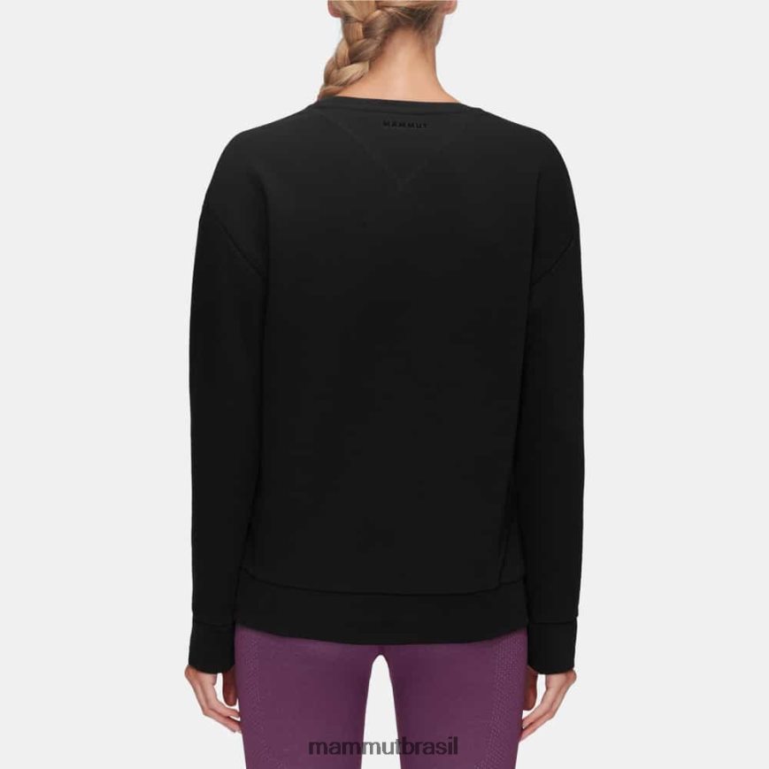 logotipo da gola careca core ml mulheres TZF08F1033 Mammut roupas preto