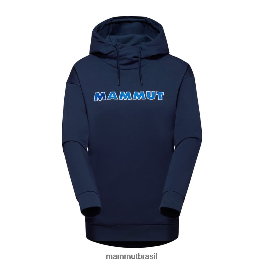 ml logotipo com capuz mulheres TZF08F1112 Mammut roupas marinho
