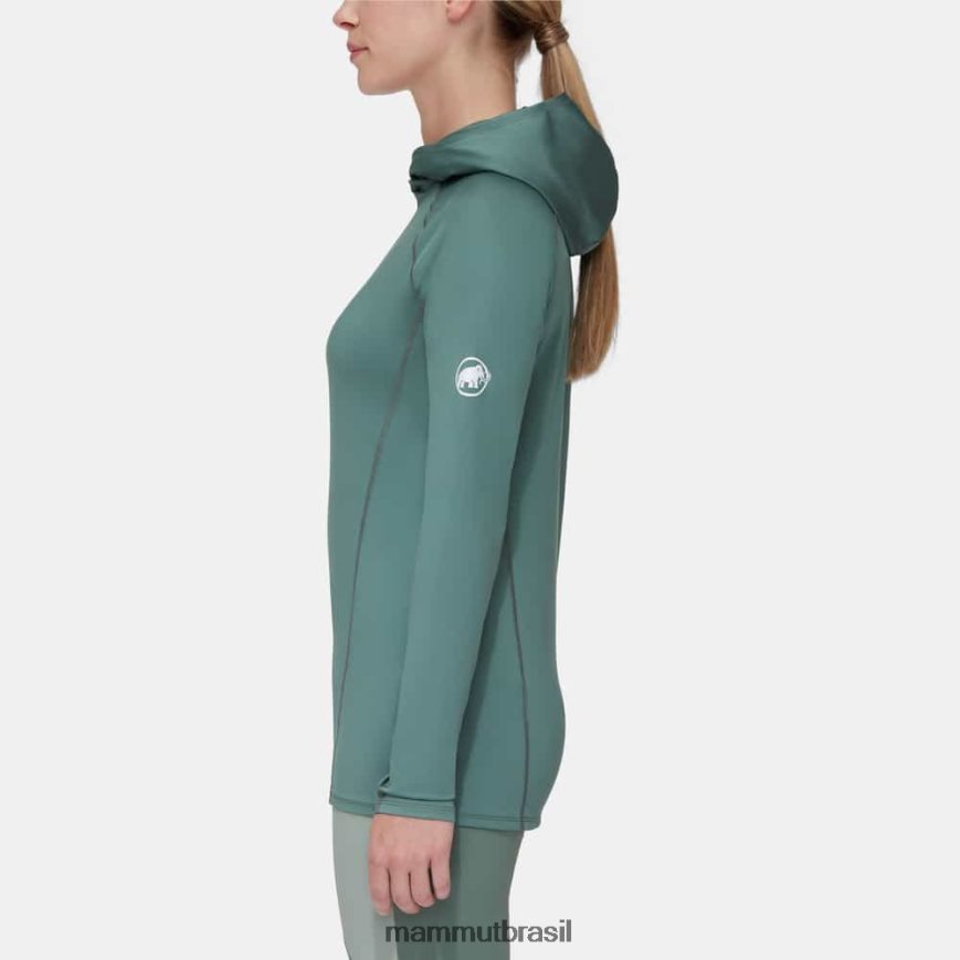 selun fl sun com capuz mulheres TZF08F643 Mammut roupas jade escuro
