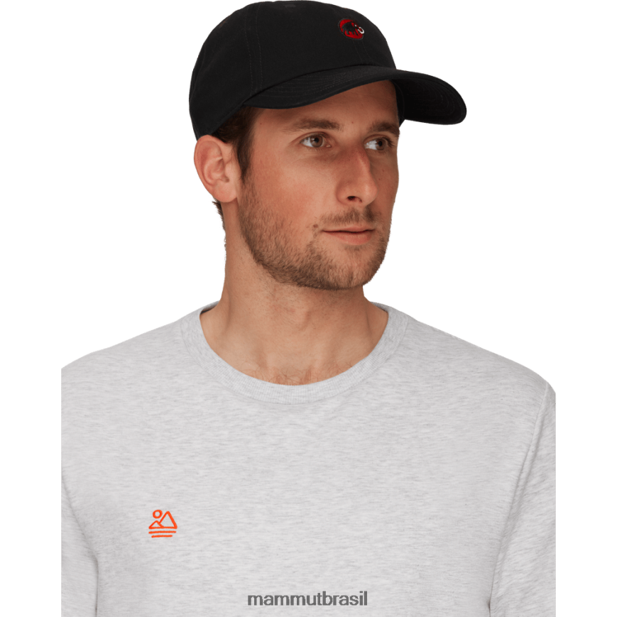 boné de baseball unissex TZF08F1170 Mammut acessórios preto prt1