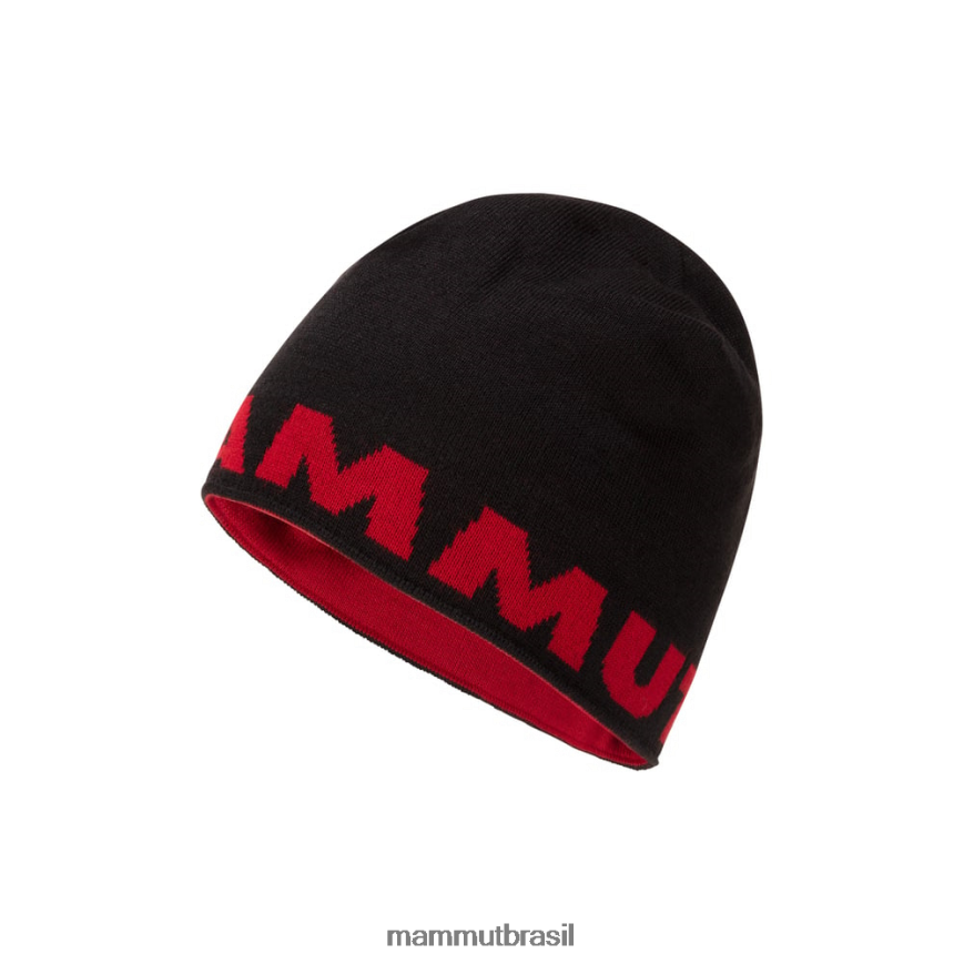 gorro com logotipo unissex TZF08F1183 Mammut acessórios preto