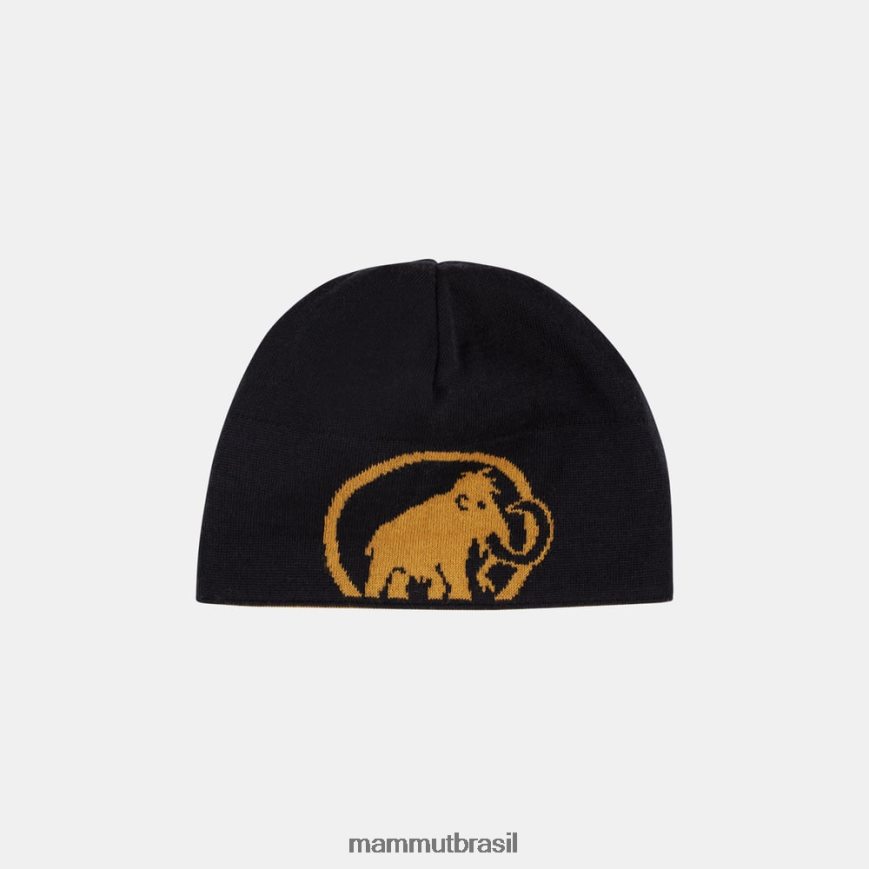 gorro com logotipo unissex TZF08F299 Mammut acessórios chita-preta