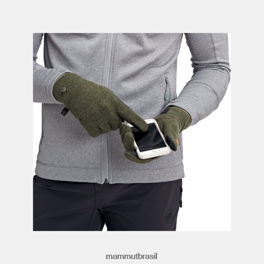 luva da paixão unissex TZF08F1148 Mammut acessórios iguana melange