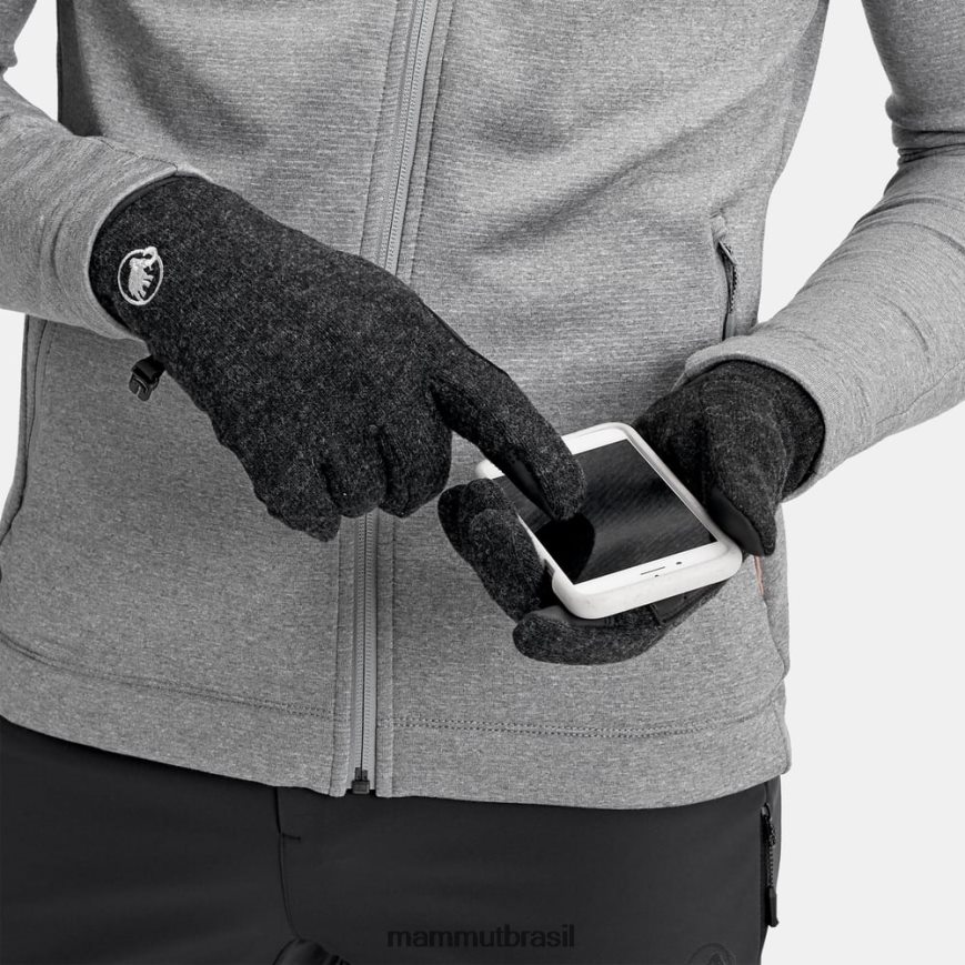 luva da paixão unissex TZF08F283 Mammut acessórios melange preto