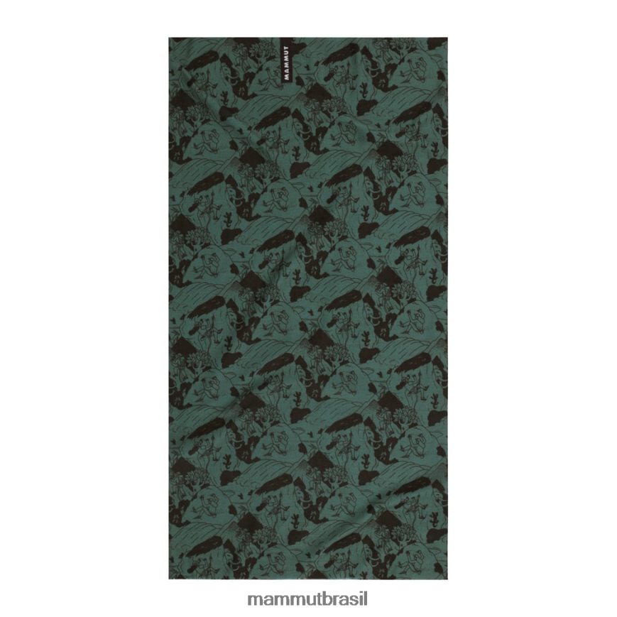 cena de escalada de polaina de pescoço unissex TZF08F1190 Mammut acessórios jade-preto escuro