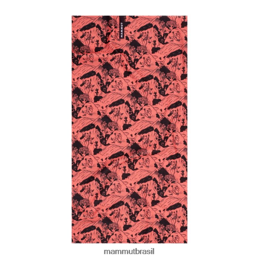cena de escalada de polaina de pescoço unissex TZF08F303 Mammut acessórios salmão preto