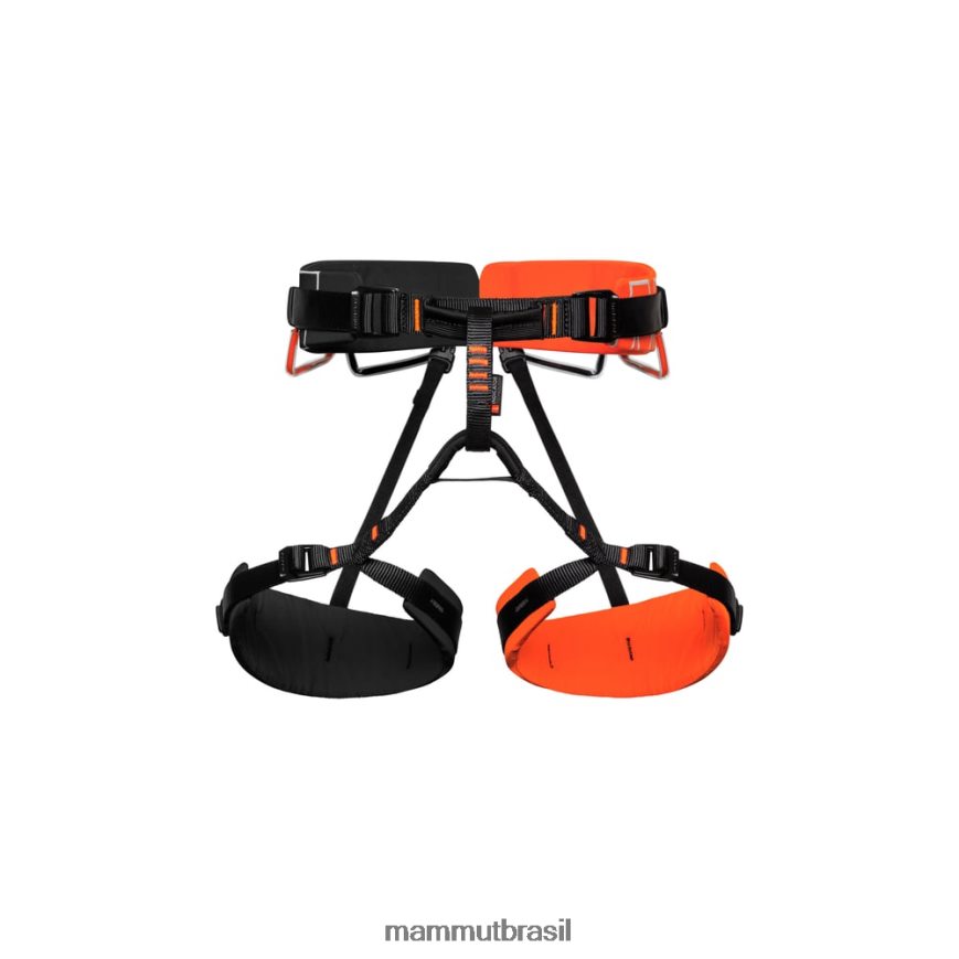 4 arneses deslizantes unissex TZF08F1369 Mammut equipamento laranja-preto vibrante