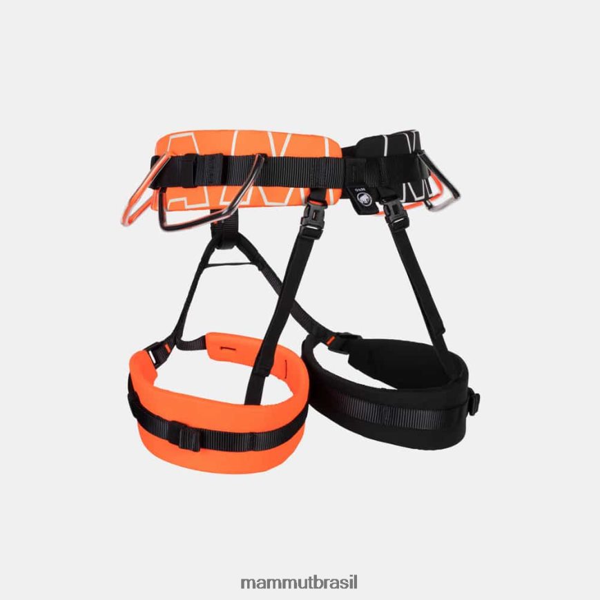4 arneses deslizantes unissex TZF08F1369 Mammut equipamento laranja-preto vibrante