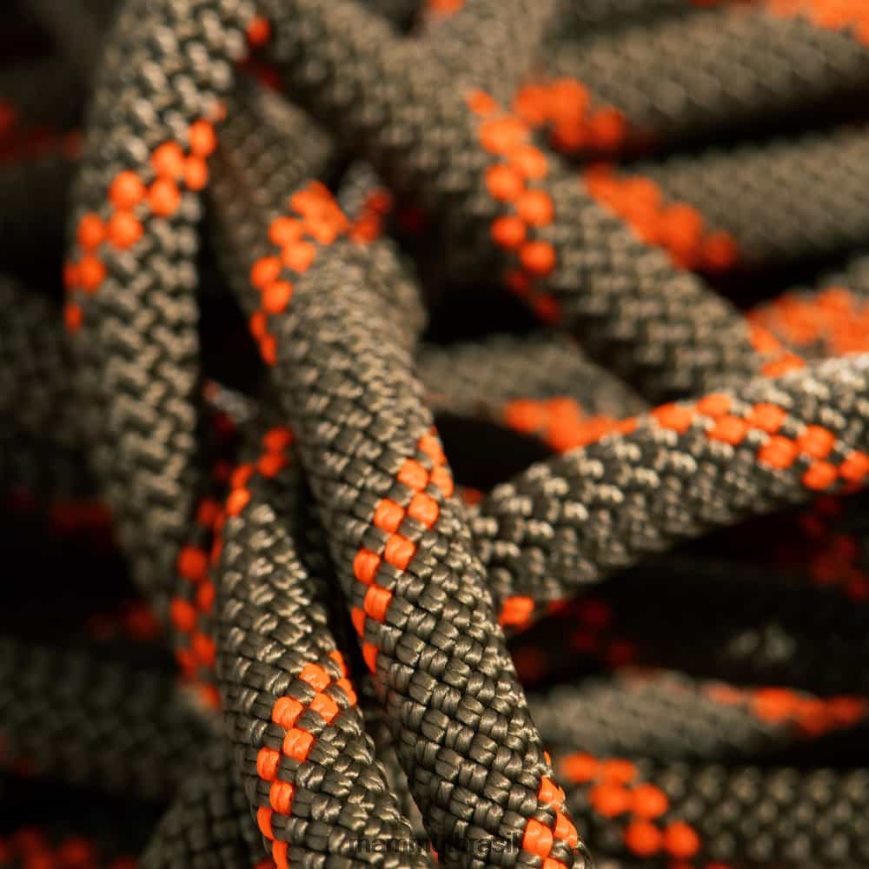 8.0 corda seca alpina unissex TZF08F1455 Mammut equipamento laranja de segurança