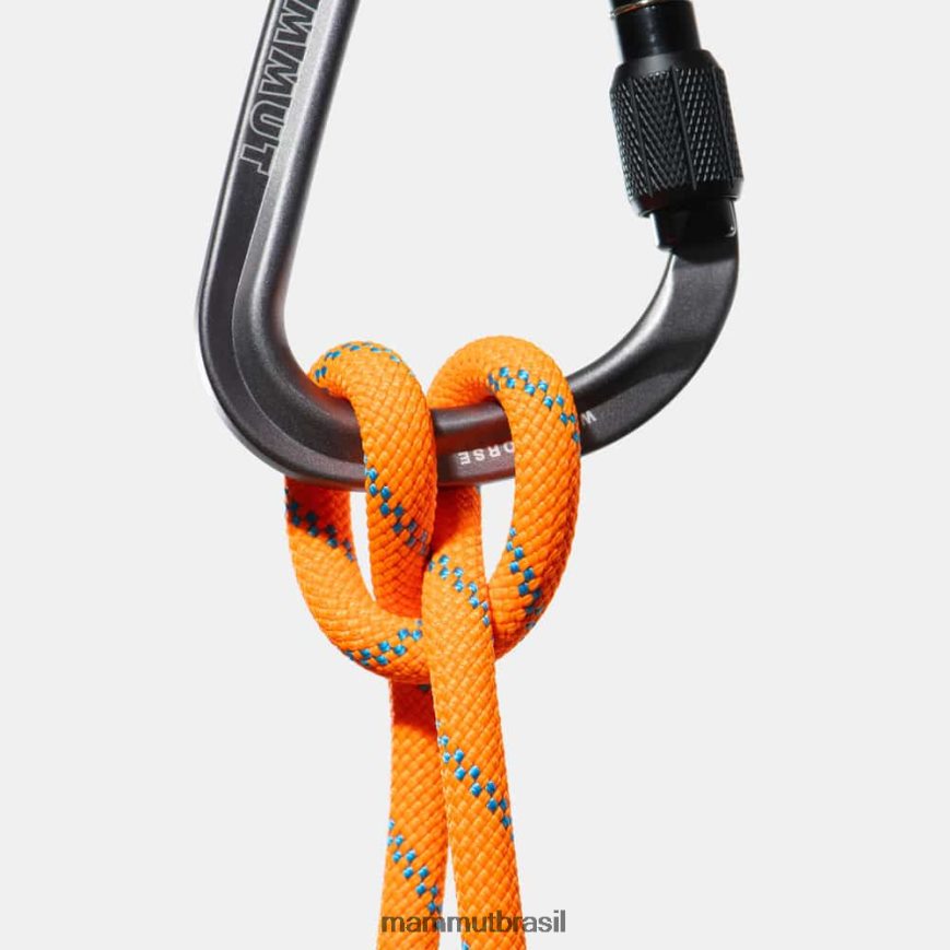 8.7 alpine sender corda seca unissex TZF08F562 Mammut equipamento vibrante oceano laranja