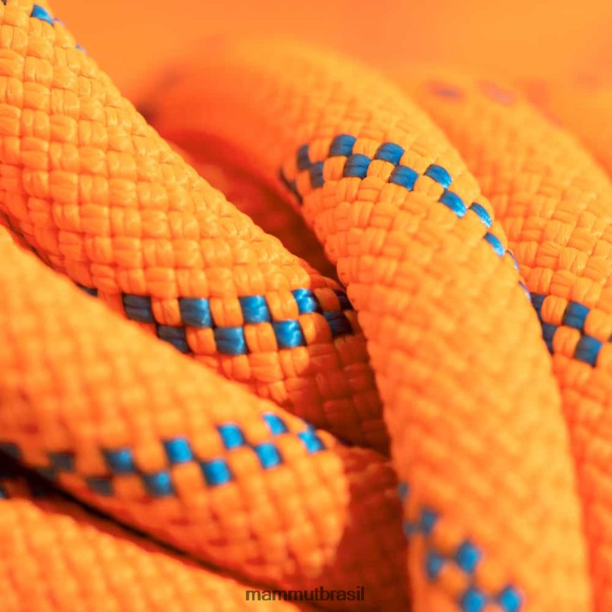 8.7 alpine sender corda seca unissex TZF08F562 Mammut equipamento vibrante oceano laranja