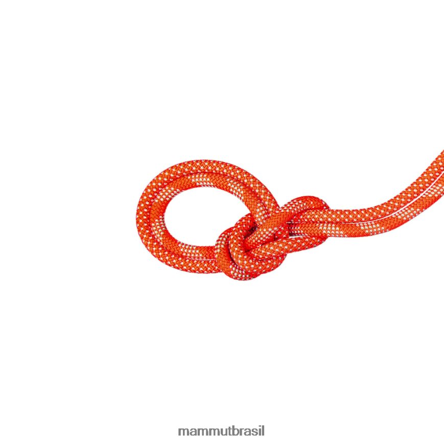 9.8 corda clássica crag unissex TZF08F1413 Mammut equipamento vibrante branco alaranjado