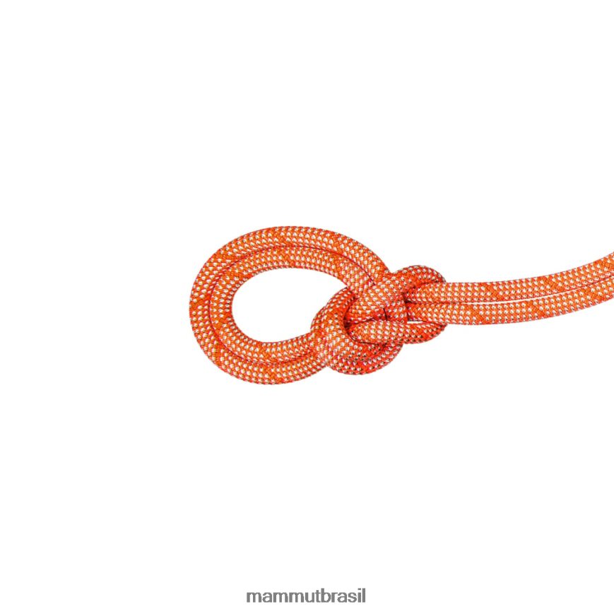 9.8 corda clássica crag unissex TZF08F506 Mammut equipamento branco alaranjado