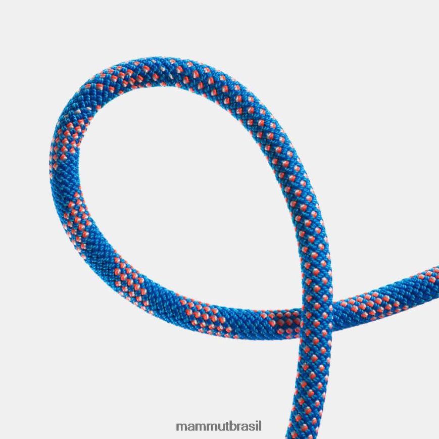 corda clássica 9.5 crag unissex TZF08F1312 Mammut equipamento azul e branco caribenho