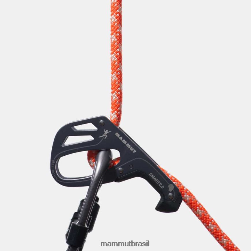 corda clássica 9.5 crag unissex TZF08F393 Mammut equipamento vibrante branco alaranjado