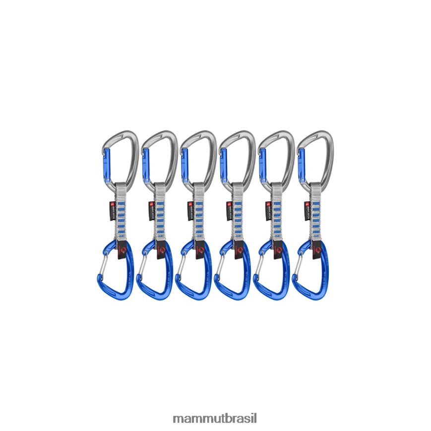 crag keylock wire 10 cm indicador 6-pack quickdraws unissex TZF08F442 Mammut equipamento ultramarino prateado