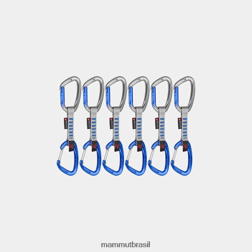 crag keylock wire 10 cm indicador 6-pack quickdraws unissex TZF08F442 Mammut equipamento ultramarino prateado