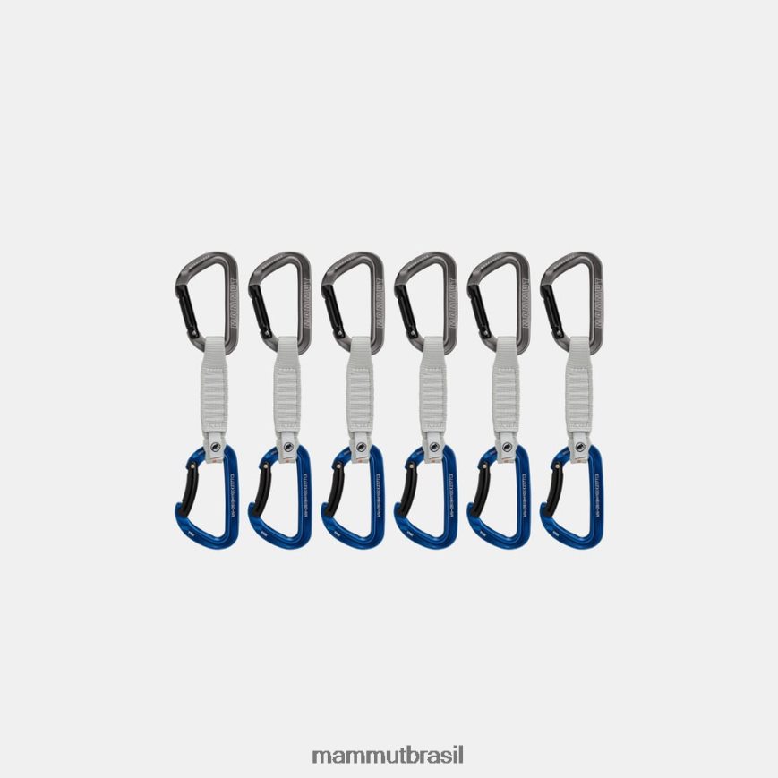 fechadura de cavalo de trabalho 12 cm 6-pack quickdraws unissex TZF08F439 Mammut equipamento cinza azulado