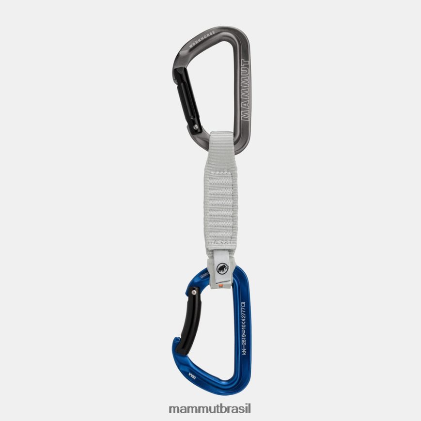 fechadura de cavalo de trabalho 12 cm quickdraw unissex TZF08F445 Mammut equipamento cinza azulado