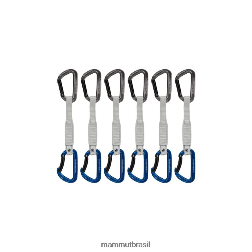 fechadura de cavalo de trabalho 17 cm 6-pack quickdraws unissex TZF08F436 Mammut equipamento cinza azulado