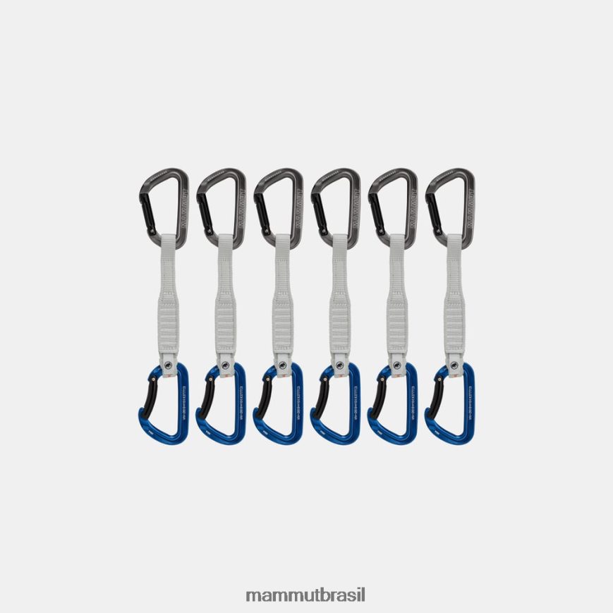fechadura de cavalo de trabalho 17 cm 6-pack quickdraws unissex TZF08F436 Mammut equipamento cinza azulado