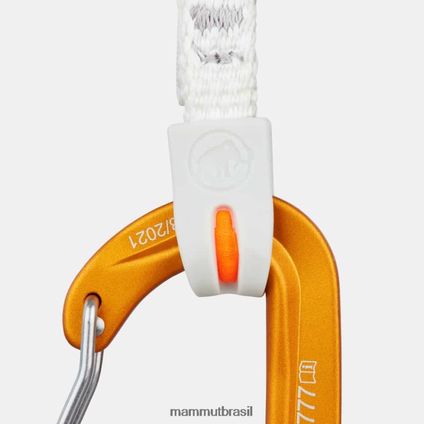 fio remetente 17 cm quickdraw unissex TZF08F607 Mammut equipamento ouro cinza claro