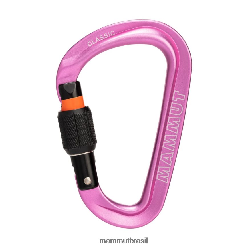 mosquetão clássico hms screwgate unissex TZF08F1319 Mammut equipamento rosa