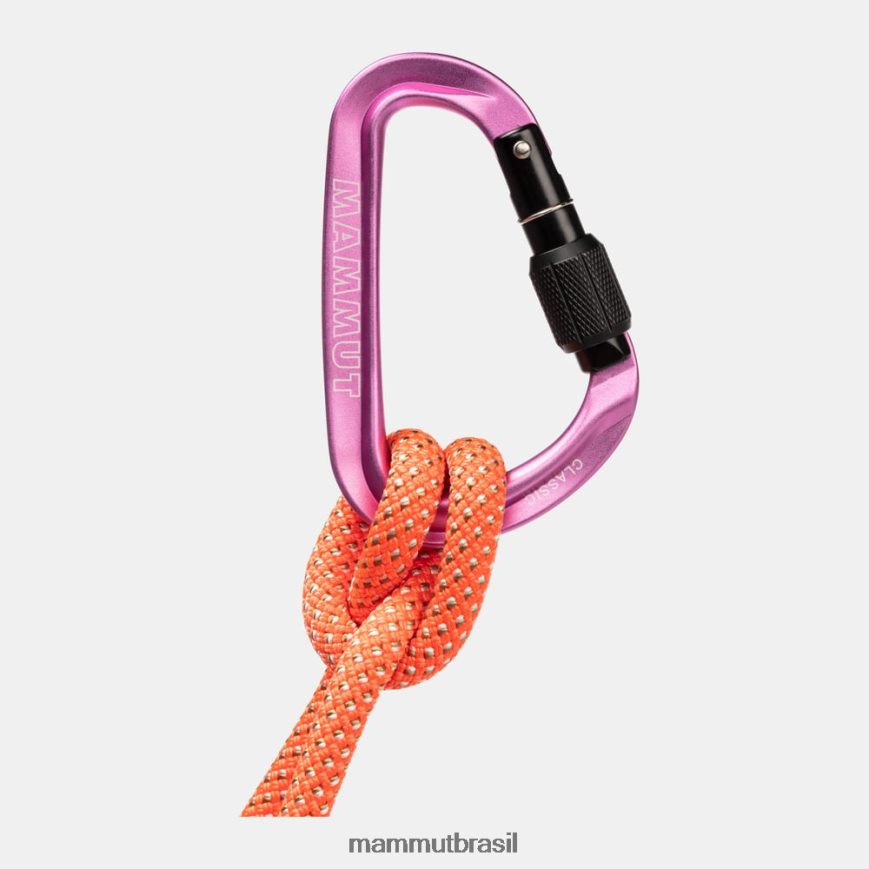 mosquetão clássico hms screwgate unissex TZF08F1319 Mammut equipamento rosa
