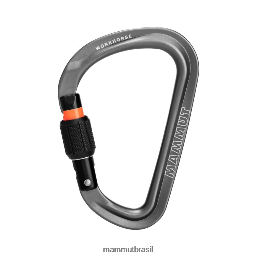 mosquetão de rosca hms workhorse unissex TZF08F462 Mammut equipamento cinza