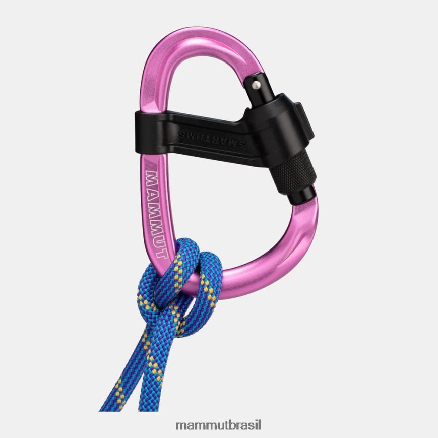 mosquetão de rosca inteligente hms 2.0 unissex TZF08F1378 Mammut equipamento rosa