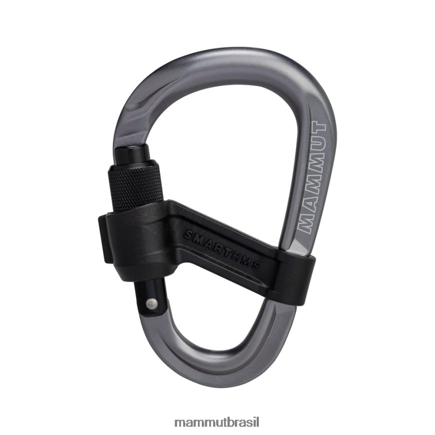 mosquetão de rosca inteligente hms 2.0 unissex TZF08F460 Mammut equipamento cinza