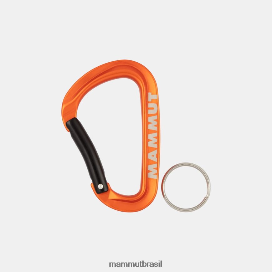 mini mosquetão workhorse keylock l unissex TZF08F1365 Mammut equipamento laranja